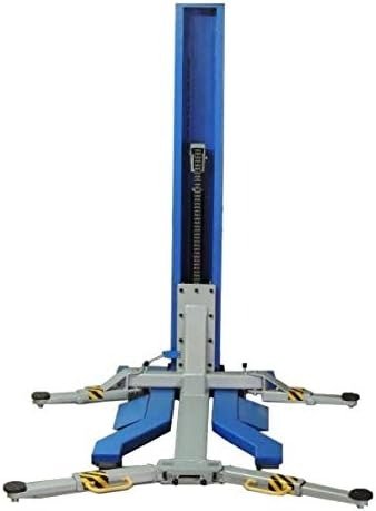 Ideal Mobile Single Column Automotive Lift- 6000lb Capacity Blue/Gray MSC-6KLP