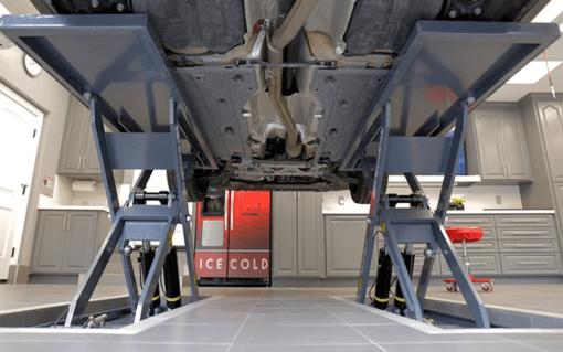 Mds-6lpf 6,000-lb. Capacity Ali Certified / Mid-rise Scissor Lift / Open Center / Flush Mount