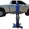 Ideal Mobile Single Column Automotive Lift- 6000lb Capacity Blue/Gray MSC-6KLP