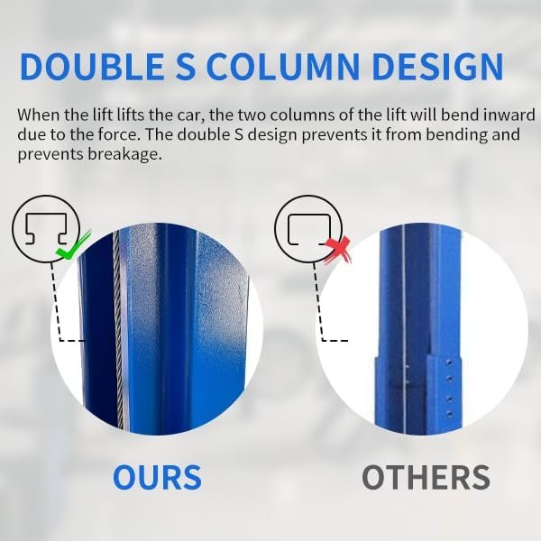 ME 2 Post Lift 11000lbs Two Post Lift Auto Lift Car Lift Hoist Equipment LM1100S