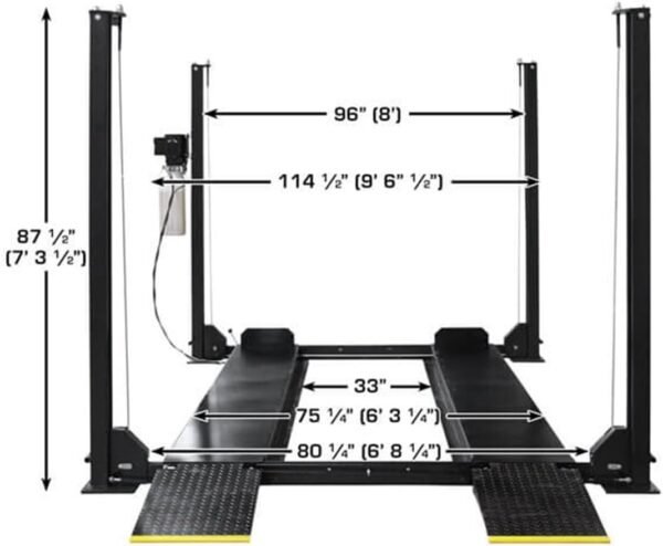 ATLAS APEX 8 ALI CERTIFIED 8,000 LB 4-POST LIFT