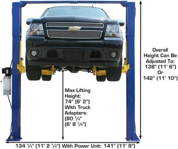 Atlas 9KOHX Overhead 9,000 lbs. Capacity 2 Post Lift