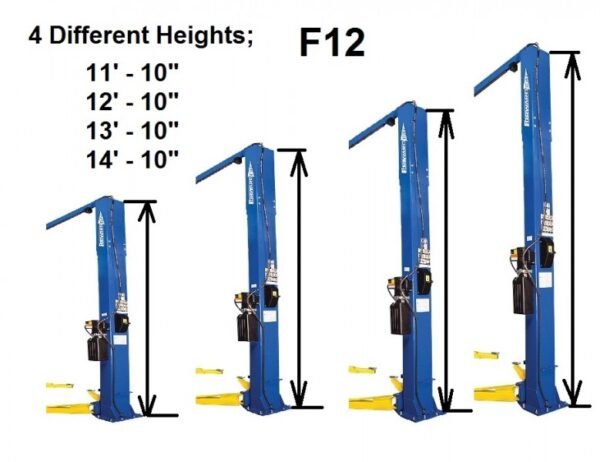 Forward lift f12 12,000lb ali certified two-post lift