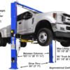 Atlas Platinum PVL-10 ALI Certified Two Post Lift 10,000 lbs. Capacity