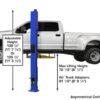 Atlas Platinum PVL-10 ALI Certified Two Post Lift 10,000 lbs. Capacity