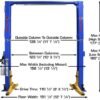 Atlas Platinum PVL-12 ALI Certified 12,000 Lbs. Capacity 2 Post Lift (Blue)