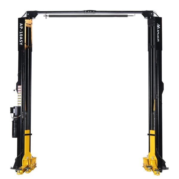 APlusLift 10,000LB 2-Post Overhead Symmetrical and Truly Asymmetrical Single Release Car Lift with 3 Year Warranty - HW-10ASY + installation