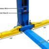 Atlas BP10000 Baseplate 10,000 lbs. Capacity 2 Post Lift (ATTD)