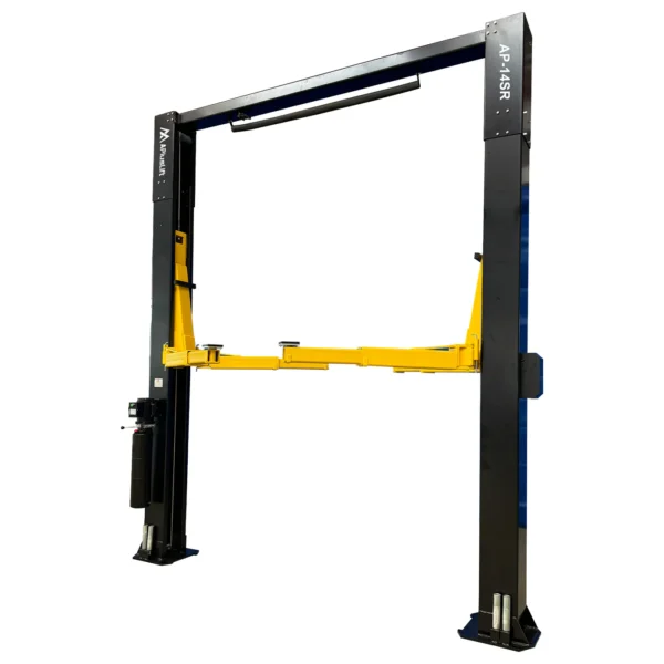 APlusLift 14,000LB 2-Post Overhead Single Release Direct Drive Car Lift with 3 Year Warranty – AP-14SR