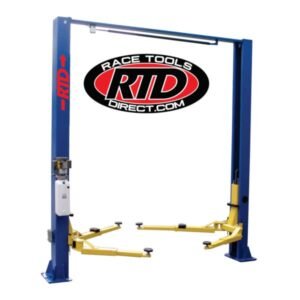 Race Tools Direct 9,000 lb. Capacity, Overhead 2 Post Lift – Asymmetric