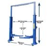 ASEplatinum TP15KCX Heavy-Duty Clear Floor Two Post Lift